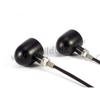 INDICATORI DI DIREZIONE FRECCE MULTIFUNZIONE NERE CREE LED PER MOTO CUSTOM E HARLEY DAVIDSON