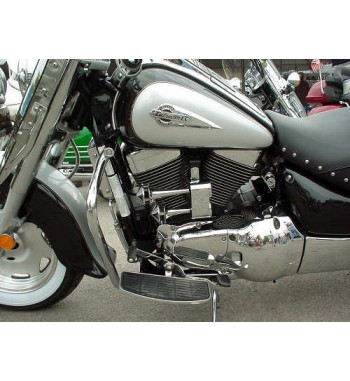 TWO-TONE AIR COMPRESSED HORNS CHROME FOR HARLEY DAVIDSON