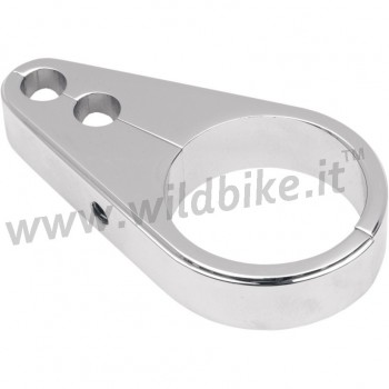 DIE-CAST THROTTLE/IDLE CABLE CLAMP CHROME 1" ( 25,4 MM.) FOR TUBE FRAME MOTORCYCLE