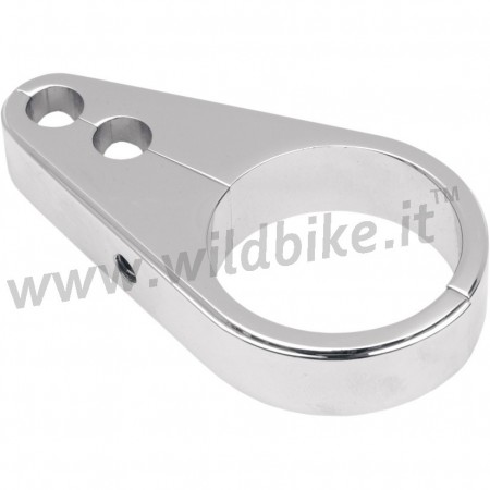 DIE-CAST THROTTLE/IDLE CABLE CLAMP CHROME 1" ( 25,4 MM.) FOR TUBE FRAME MOTORCYCLE