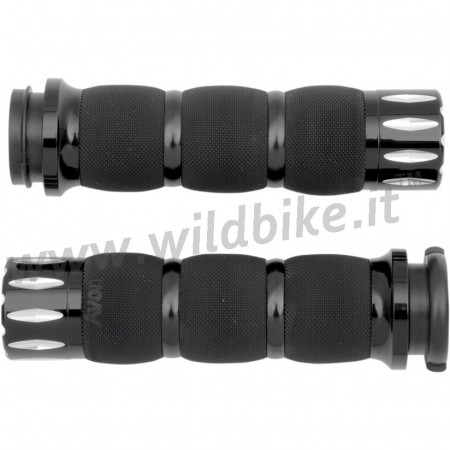 POIGNÉES AVON AIR CUSHION RIVAL COMFORT NOIR POUR HARLEY DAVIDSON SOFTAIL M-EIGHT '18-'19