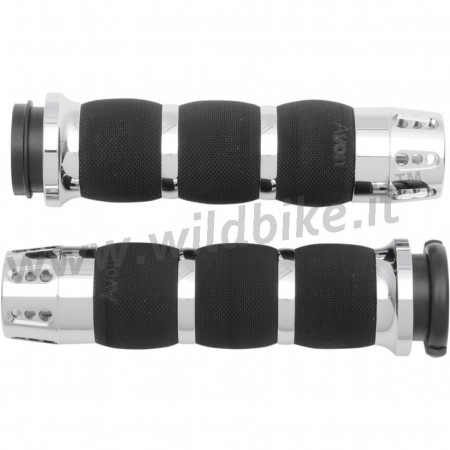 GRIPS AVON AIR CUSHION GATLIN COMFORT CHROME FOR HARLEY DAVIDSON SOFTAIL M-EIGHT '18-'19