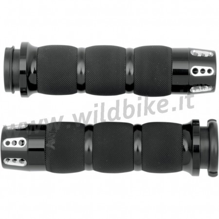 POIGNÉES AVON AIR CUSHION GATLIN COMFORT NOIR POUR HARLEY DAVIDSON SOFTAIL M-EIGHT '18-'19