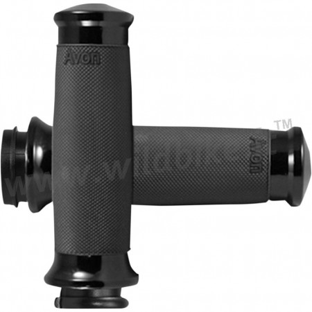 GRIPS AVON CUSTOM CONTOUR COMFORT BLACK FOR HARLEY DAVIDSON SOFTAIL M-EIGHT '18-'19