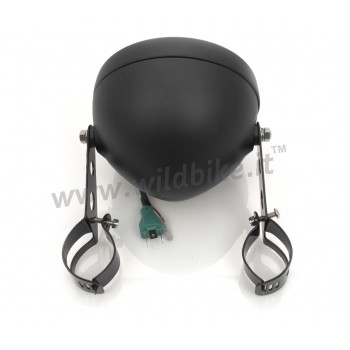 FARO FANALE ANTERIORE A LED MULTIFUNZIONE OMOLOGATO 6.5" SUPERLIGHT NERO OPACO PER MOTO