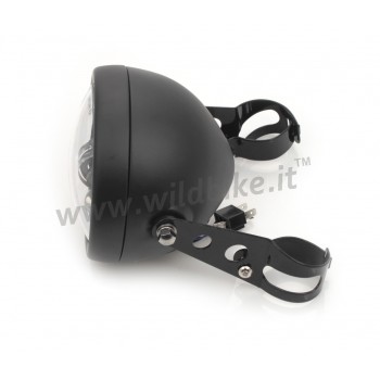 FLAT BLACK HEADLIGHT ASSEMBLY LED FRONT MULTIFUNCTIONAL EU APPROVED 6.5" SUPERLIGHT FOR MOTORCYCLE