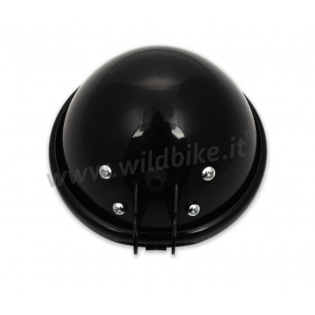 CORPO CALOTTA BATES NERA FARO FANALE DA 5-3/4” 145 MM CON MONTAGGIO INFERIORE MOTO