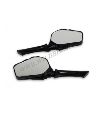 SPECCHIETTI NERI A MANO DI SCHELETRO PER MOTO CUSTOM E HARLEY