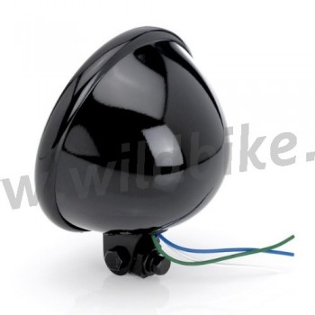 FARO CENTRALE SPRINGER NERO 160 MM. MOTO CUSTOM E HARLEY