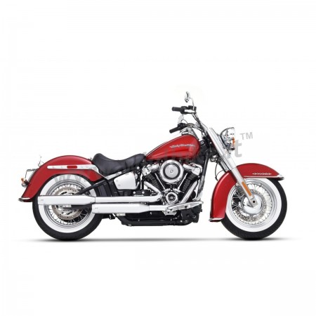 EXHAUST MUFFLERS RINEHART SLIP-ON 3.5"  CHROME FOR HARLEY DAVIDSON FLDE/FLHC SOFTAIL M-EIGHT 18-24
