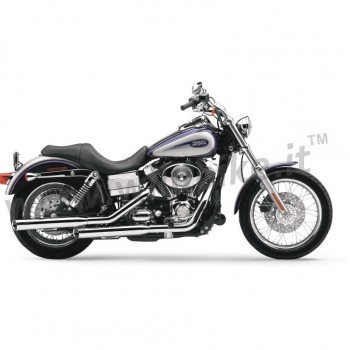 SILENCIEUX D'ECHAPPEMENT 3 " SLIP-ON COBRA CHROME HARLEY DAVIDSON FXD DYNA 1992-2017