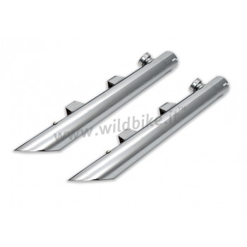 SILENCIEUX POT ÉCHAPPEMENTS EXTENSION DRAG PIPES CHROME POUR HARLEY DAVIDSON XL SPORTSTER '04-'13