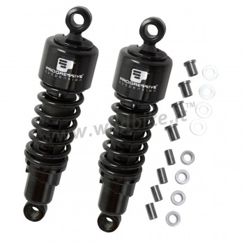 AMMORTIZZATORI PROGRESSIVE SUSPENSION SERIE 412 NERI 13" STANDARD HARLEY DAVIDSON TOURING '06-'17