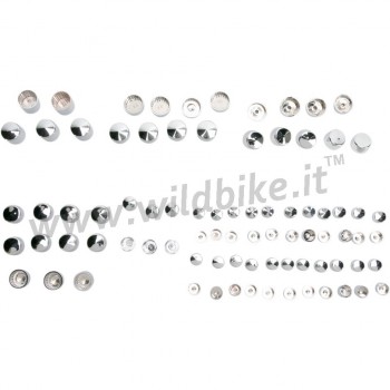 BOLT COVER KIT ENGINE CHROME HARLEY DAVIDSON FLHR/FLHT TOURING '99-'06