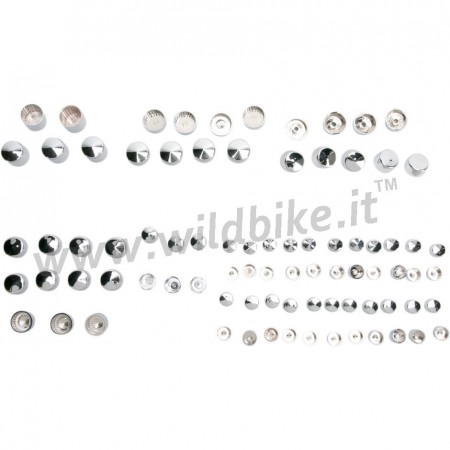 BOLT COVER KIT ENGINE CHROME HARLEY DAVIDSON FLHR/FLHT TOURING '99-'06
