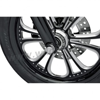 BOLT COVER KIT AXLE FRONT WHEEL CHROME HARLEY DAVIDSON FLHR/FLHT TOURING '00-'07