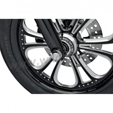 ABDECKUNG Schraubensätze ACHSE VORDERRAD CHROM HARLEY DAVIDSON FLHR/FLHT TOURING '00-'07