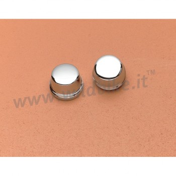 COPERTURE COPRI BULLONI KIT RUOTA ANTERIORE CROMATI HARLEY DAVIDSON FLHR/FLHT TOURING '00-'07
