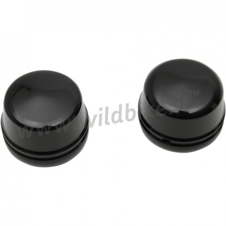 COPERTURE COPRI BULLONI NERI KIT RUOTA ANTERIORE HARLEY DAVIDSON FLHR/FLHT TOURING '00-'07