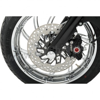 COUVERTURE BOULON KIT CHROME ESSIEU ROUE AVANT HARLEY DAVIDSON FLHR/FLHT/FLHX TOURING '08-'17