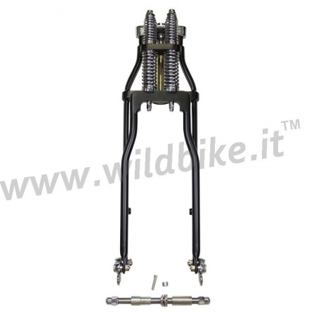 FORCELLA ANTERIORE COMPLETA SPRINGER A MOLLE WISHBONE NERA STOCK PER HARLEY DAVIDSON XL SPORTSTER '04-'19