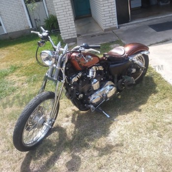 GABELFEDER FRONT END WISHBONE SCHWARZ -3" LÄNGE HARLEY DAVIDSON XL SPORTSTER '04-'19