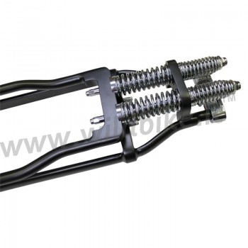 FORCELLA ANTERIORE COMPLETA SPRINGER A MOLLE WISHBONE NERA STOCK PER HARLEY DAVIDSON  FXD DYNA '91-'17