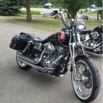 GABELFEDER FRONT END WISHBONE CHROM LAGER LÄNGE HARLEY DAVIDSON FXD DYNA '91-'17