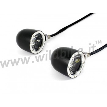 INDIKATOREN BULLET VORNE MULTIFUNKTION SCHWARZ CREE LED FÜR MOTO CUSTOM UND HARLEY DAVIDSON