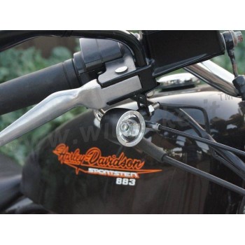 BLACK BULLET INDICATORS FRONT MULTIFUNCTION CREE LED FOR MOTO CUSTOM AND HARLEY DAVIDSON