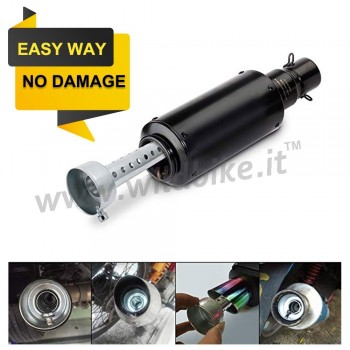 QUIET BAFFLE SILENCER DB KILLER 60 MM. EXHAUST MUFFLERS MOTORCYCLE CUSTOM AND HARLEY DAVIDSON
