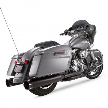 AUSPUFF SCHALLDÄMPFER SLIP-ON 4.5" S&S MK EU ZULASSUNG TRACER SCHWARZ HARLEY DAVIDSON FLH FLT TOURING 2017-2020