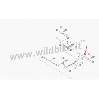 LEVA DEL CAMBIO IN ACCIAIO CROMATO PER HARLEY DAVIDSON FXD DYNA 2007-2017