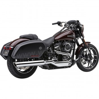 AUSPUFFANLAGEN COBRA NH TWIN SLASH SLIP-ON 4 " CHROM HARLEY DAVIDSON FLSB SPORT GLIDE 2018-2024