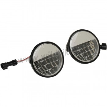 LAMPES AUXILIAIRES PREMIUM AVEC PRISMACHROME 11,5 CM (4,5 ") EU APPROVEDMOTOS CUSTOM ET HARLEY DAVIDSON