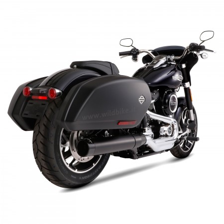 SCARICO MARMITTA RINEHART SLIP-ON 4 " NERO PER HARLEY DAVIDSON FLSB SPORT GLIDE '18-'19