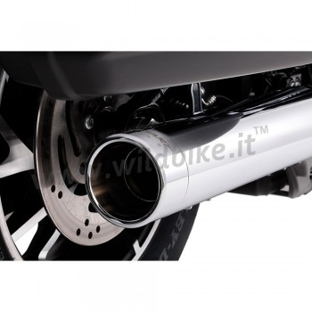 POTS D'ÉCHAPPEMENT RINEHART SLIP-ON 4 " CHROME POUR HARLEY DAVIDSON FLSB SPORT GLIDE '18-'19