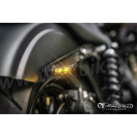 MINI CLIGNOTANTS ARRIERE NOIR LED EU APPROUVÉ POUR HARLEY DAVIDSON XL SPORTSTER '96-'19