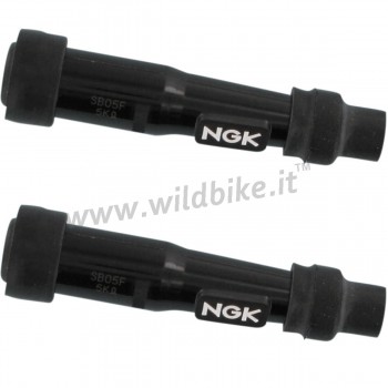 NGK SPARK PLUG CAP BLACK SB05F STRAIGHT FOR CABLE 7 MM MOTORCYCLE