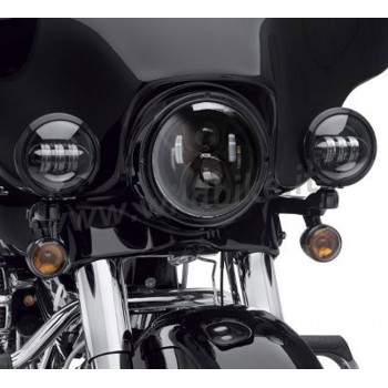 UNIVERSAL LED SPOTLIGHTS EU APPROVED 120 MM BLACK FOR MOTORCYCLE AND HARLEY DAVIDSON