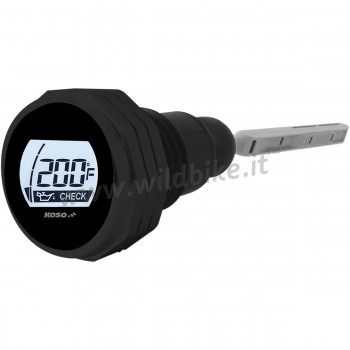 BLACK OIL DIPSTICK TEMPERATURE GAUGE FOR  HARLEY DAVIDSON FLH FLT TOURING 07-16