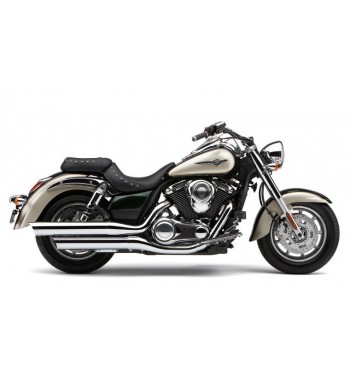 SILENCIEUX D'ÉCHAPPEMENTS SLIP-ON COBRA SCALLOPED CHROME POUR KAWASAKI VN 1700 CLASSIC