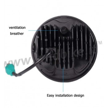 SCHEINWERFERKÖRPER 12 LED EMC FRONT EU GENEMIGHT SCHWARZ SUPERLIGHT MOTORRAD