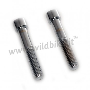 BULLONI VITI CROMATE PER SOSPENSIONE AMMORTIZZATORE POSTERIORE HARLEY DAVIDSON XL SPORTSTER '04-'19