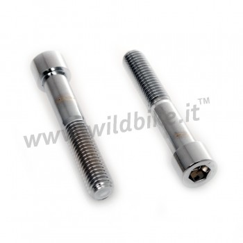 CHROMED SCREW BOLTS FOR REAR SHOCK ABSORBER HARLEY DAVIDSON XL SPORTSTER '04 -'17