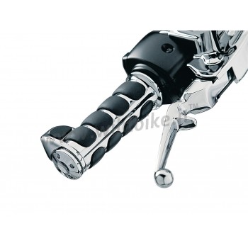 GRIPS KURYAKYN ISO® PREMIUM COMFORT CHROME HARLEY DAVIDSON FLH FLT TOURING 2008-2019