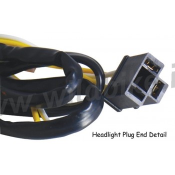 CHROME BOTTOM MOUNT HEADLIGHT SHELL WITH TRIM RING 5 3/4" 145 MM MOTORCYCLE