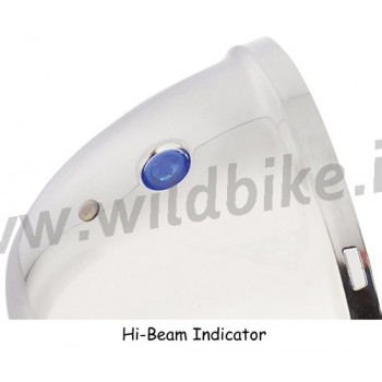 COQUILLAGE CHROMÉ DE PHARES 5 3/4 "145 MM  POUR APPAREIL DE MONTAGE INFÉRIEUR MOTOCYCLETTE