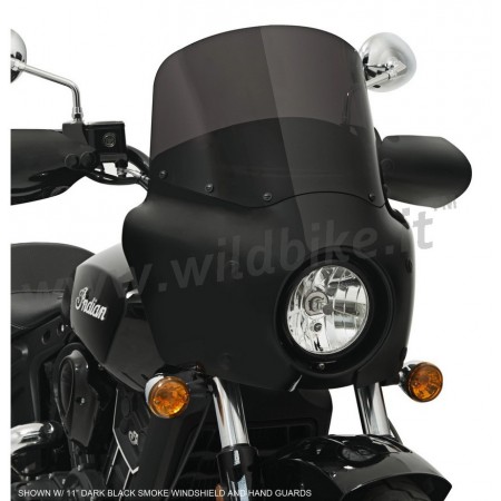 Carénage Supérieur Phare Indian Scout 2015-2022 - Alliage Aluminium Noir - Protection Vent, Poussière - Montage Facile