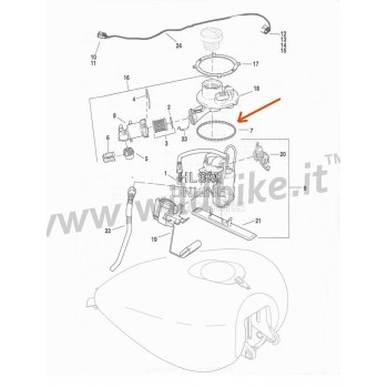 SEAL FOR FUEL PUMP DOOR OEM 61402-08 HARLEY DAVIDSON FLH/FLT TOURING '08-'17